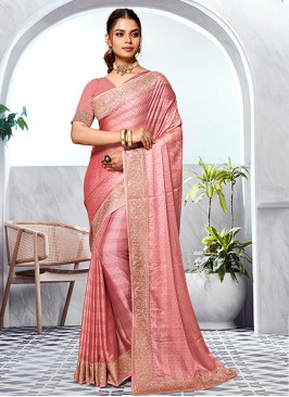 Peach Ceremonial Designer Saree