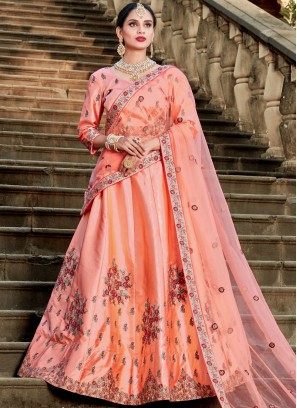 Peach Color Lehenga Choli