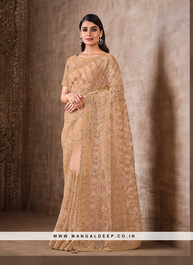 Net saree deals for wedding