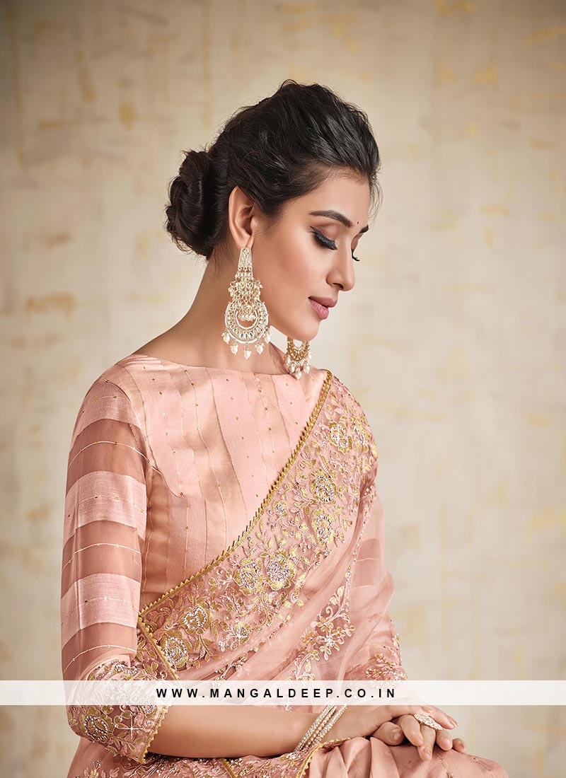 Peach Banarasi Weaving Patola Silk Saree with Blouse » BRITHIKA Luxury  Fashion