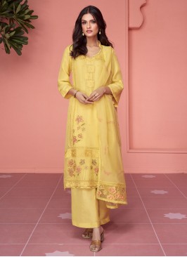 Peppy Embroidered Ceremonial Palazzo Salwar Kameez