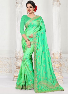 Peppy Embroidered Designer Traditional Saree