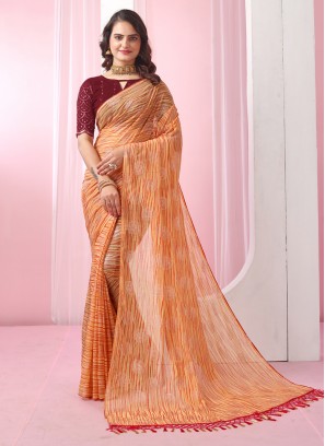 Peppy Mustard Saree