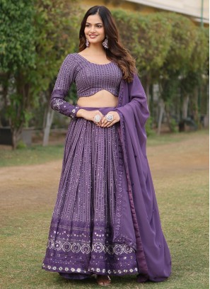 Peppy Sequins Faux Georgette Designer Lehenga Choli