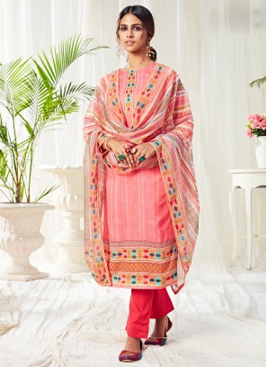 Perfervid Digital Print Ceremonial Straight Salwar Suit