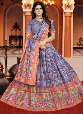 Perfervid Digital Print Silk Lehenga Choli