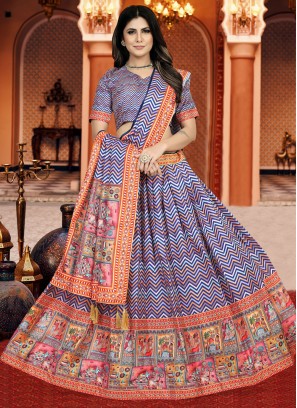 Perfervid Digital Print Silk Lehenga Choli