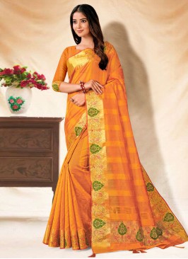 Phenomenal Embroidered Banarasi Silk Contemporary Saree