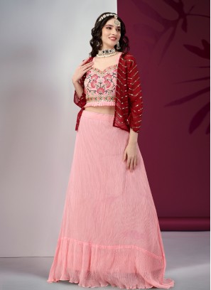 Phenomenal Georgette Festival Trendy Lehenga Choli