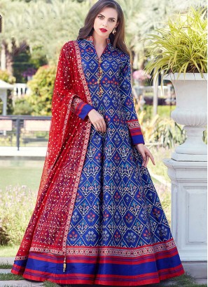 Picturesque Art Silk Ceremonial Readymade Suit
