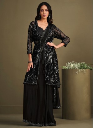 Picturesque Contemporary Saree For Party