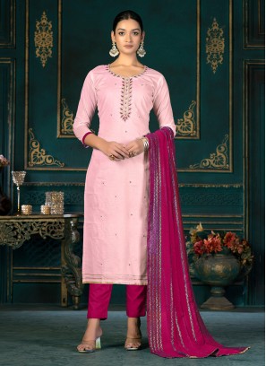 Pink Casual Salwar Kameez