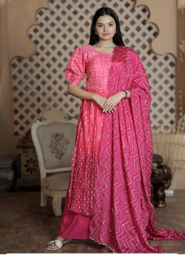 Pink Casual Trendy Salwar Kameez