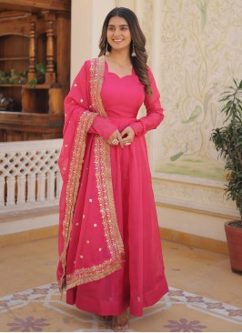 Pink Ceremonial Designer Gown