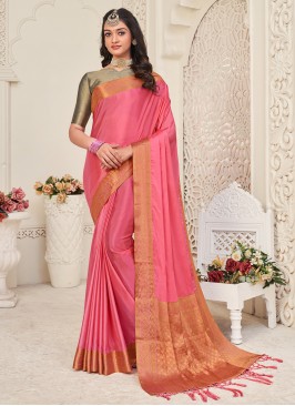 Pink Ceremonial Silk Classic Saree