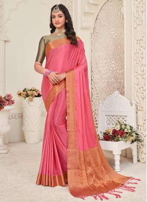 Pink Ceremonial Silk Classic Saree