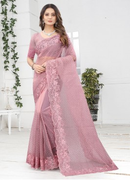 Pink Color Classic Designer Saree