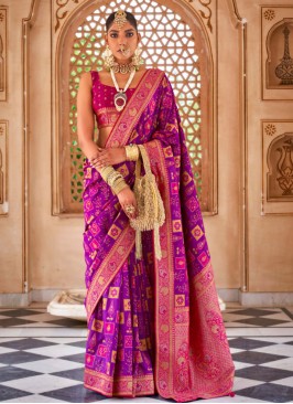 Pink Color Classic Saree