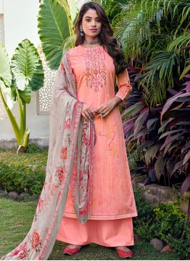 Pink Color Cotton Salwar Kameez