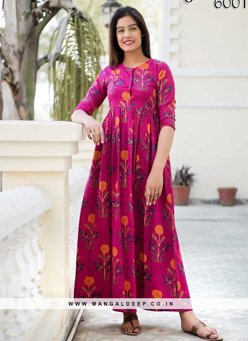 SEEVELLY Women Floral Print Gown Kurta - Buy SEEVELLY Women Floral Print  Gown Kurta Online at Best Prices in India | Flipkart.com