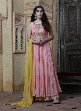 Pink Color Georgette Latest Suit