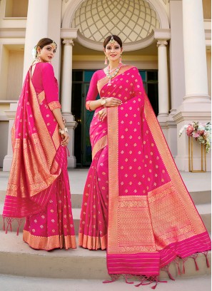 Pink Color Silk Saree Online