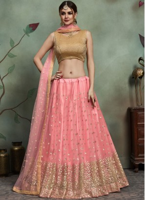 Pink Color Trendy Lehenga Choli