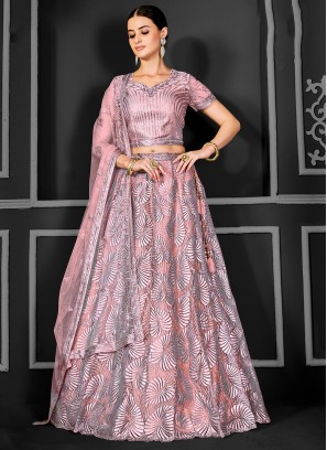 Pink Color Trendy Lehenga Choli