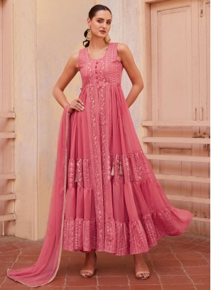 Pink Color Trendy Salwar Kameez
