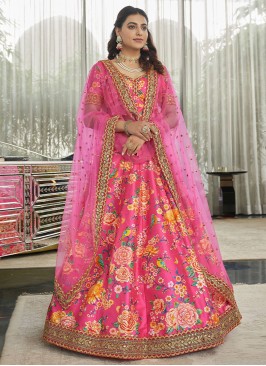 Pink Dori Work Sangeet Trendy Lehenga Choli