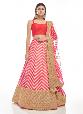 Pink Dori Work Wedding Lehenga Choli