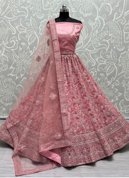 Pink Dori Work Wedding Lehenga Choli