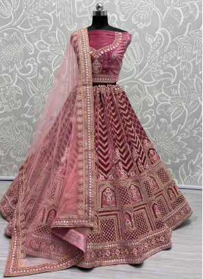 Pink Engagement Trendy Lehenga Choli