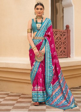 Pink Festival Silk Designer Saree