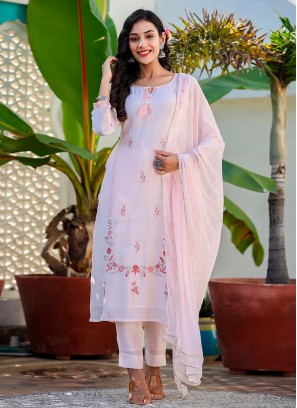 Pink Festival Straight Salwar Suit