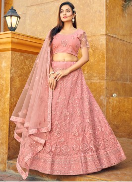 Pink Mirror Trendy Lehenga Choli