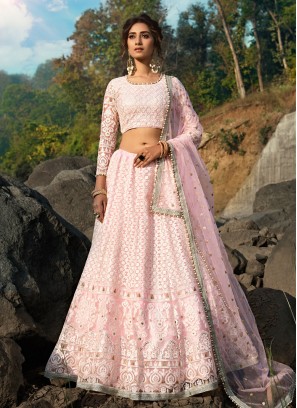 Pink Reception Bollywood Lehenga Choli