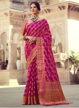 Pink Reception Classic Saree