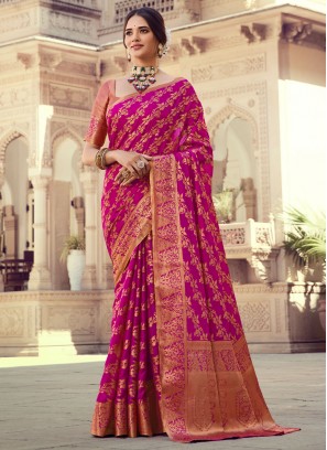 Pink Reception Classic Saree