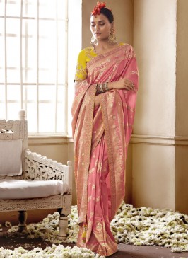 Pink Reception Contemporary Saree