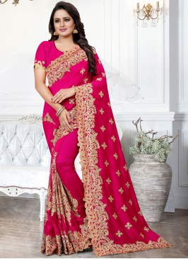 Pink Silk Festival Traditional Saree