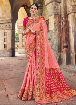 Pink Silk Wedding Classic Saree