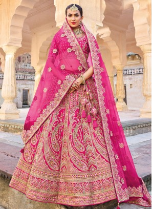 Pink Wedding Lehenga Choli