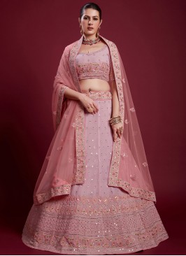 Pink Wedding Trendy Lehenga Choli