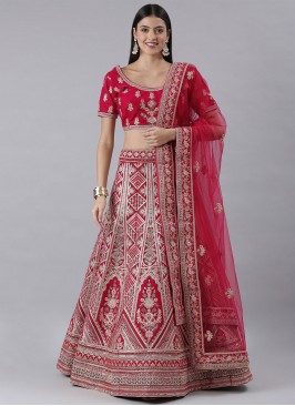 Pink Zari Designer Lehenga Choli