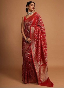 Piquant Art Banarasi Silk Woven Trendy Saree
