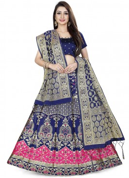 Piquant Jacquard Work Jacquard A Line Lehenga Choli