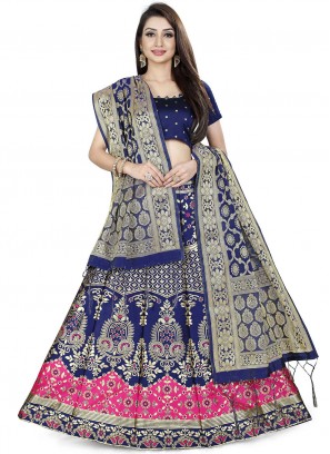 Piquant Jacquard Work Jacquard A Line Lehenga Choli