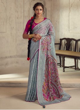 Piquant Printed Wedding Saree