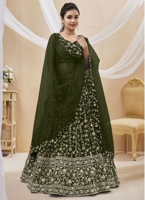 Piquant Zari Georgette Trendy Lehenga Choli